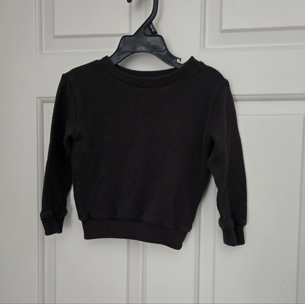 2/$15 Andy & Evan Black Waffle Knit Size 2